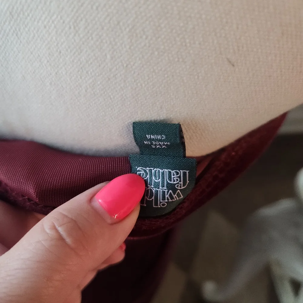 wild fable Strapless Velvet Maxi Dress in Burgundy - Picture 2 of 3